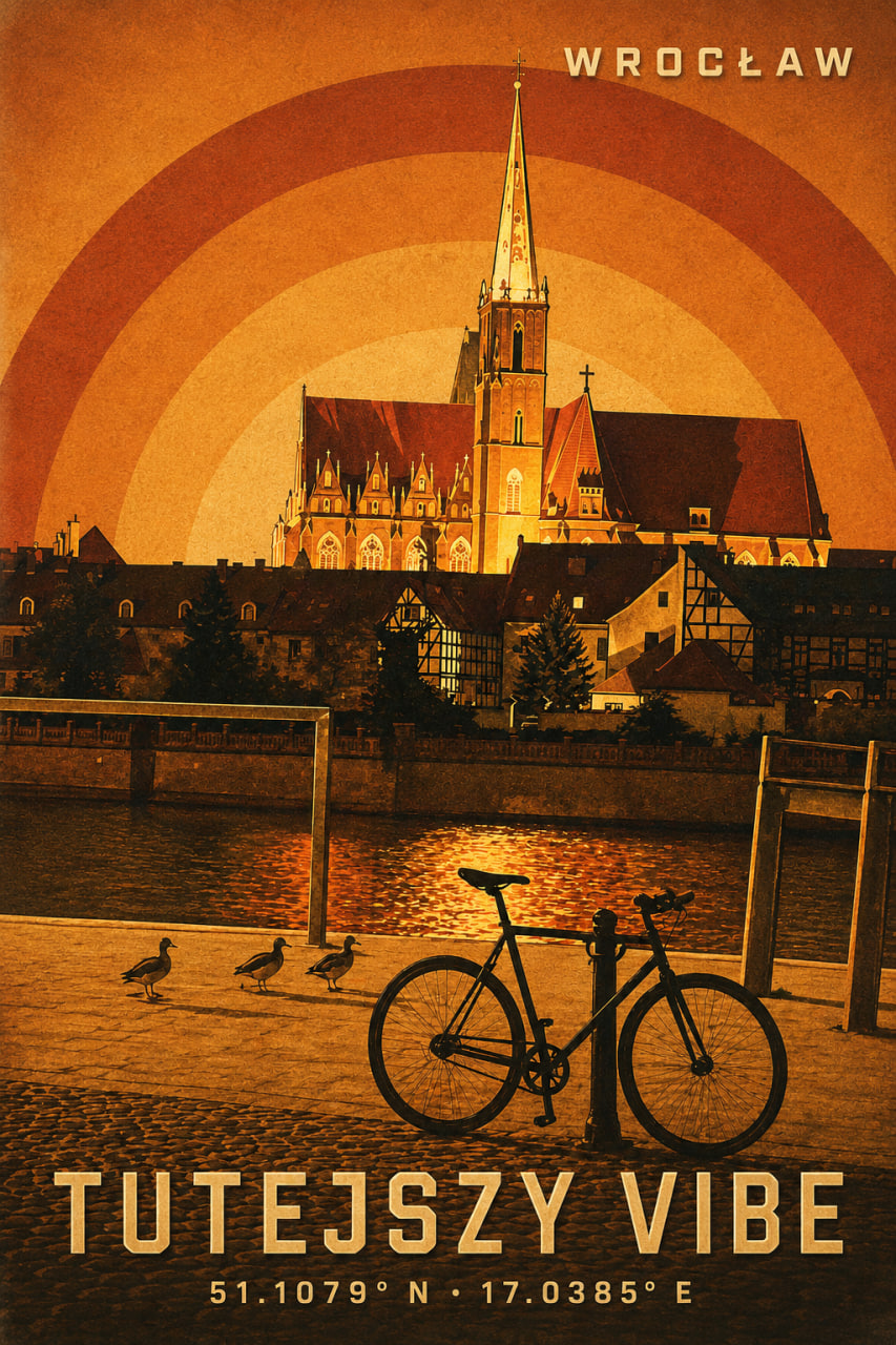 Plakat Wrocław Kaczki z miejskiego archiwum Tutéjšy Vibe